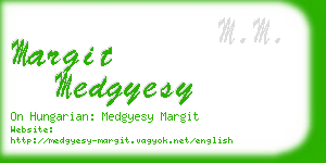 margit medgyesy business card